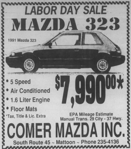Labor Day Sale Mazda